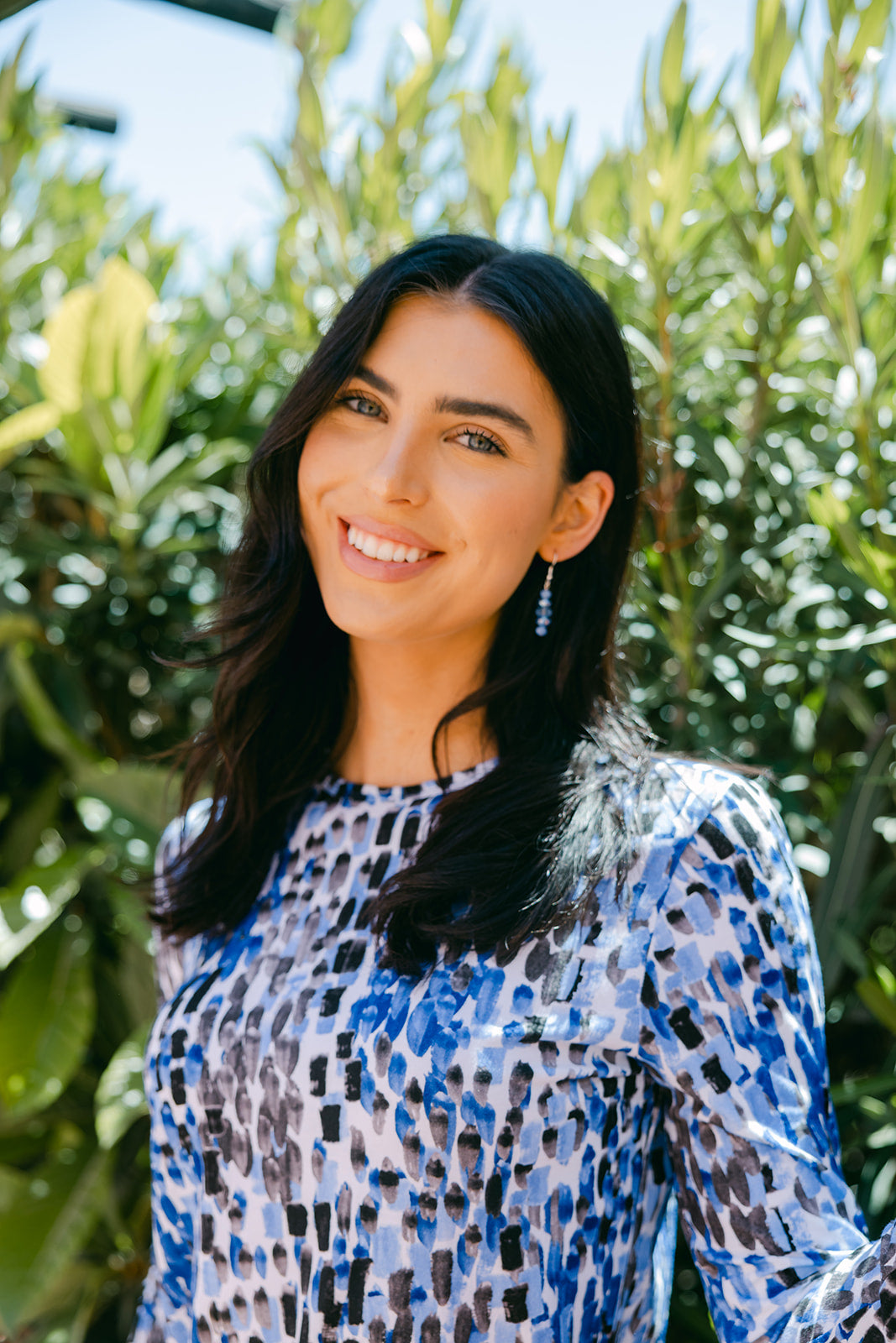 Sea Spray Watercolor Top