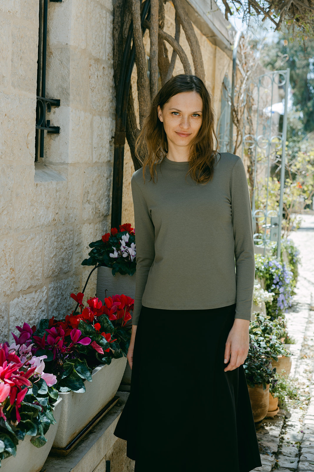 Olive Classic Top