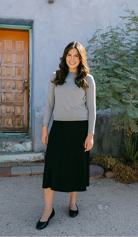 Flecked Cloud Grey Classic Top