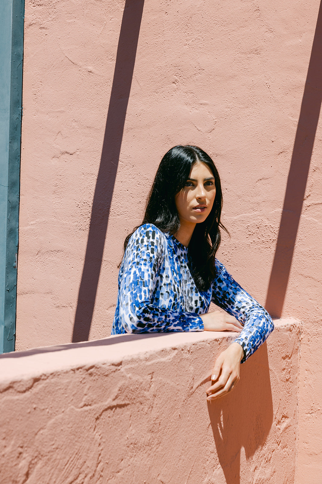 Sea Spray Watercolor Top